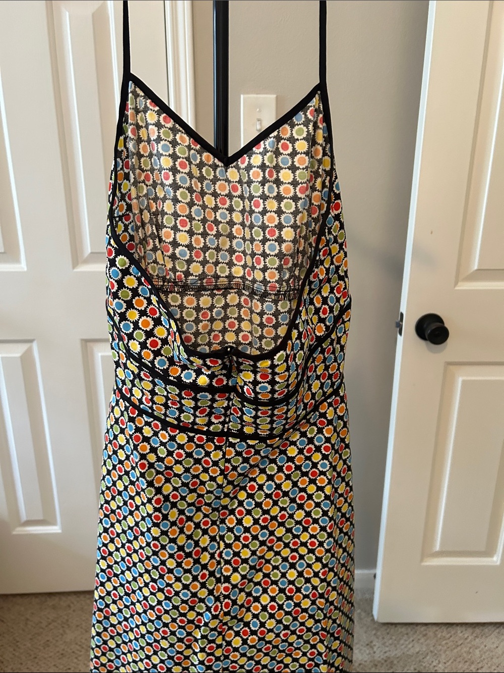 Mica Multicolor Polka Dot Halter Dress - Picture 4 of 4